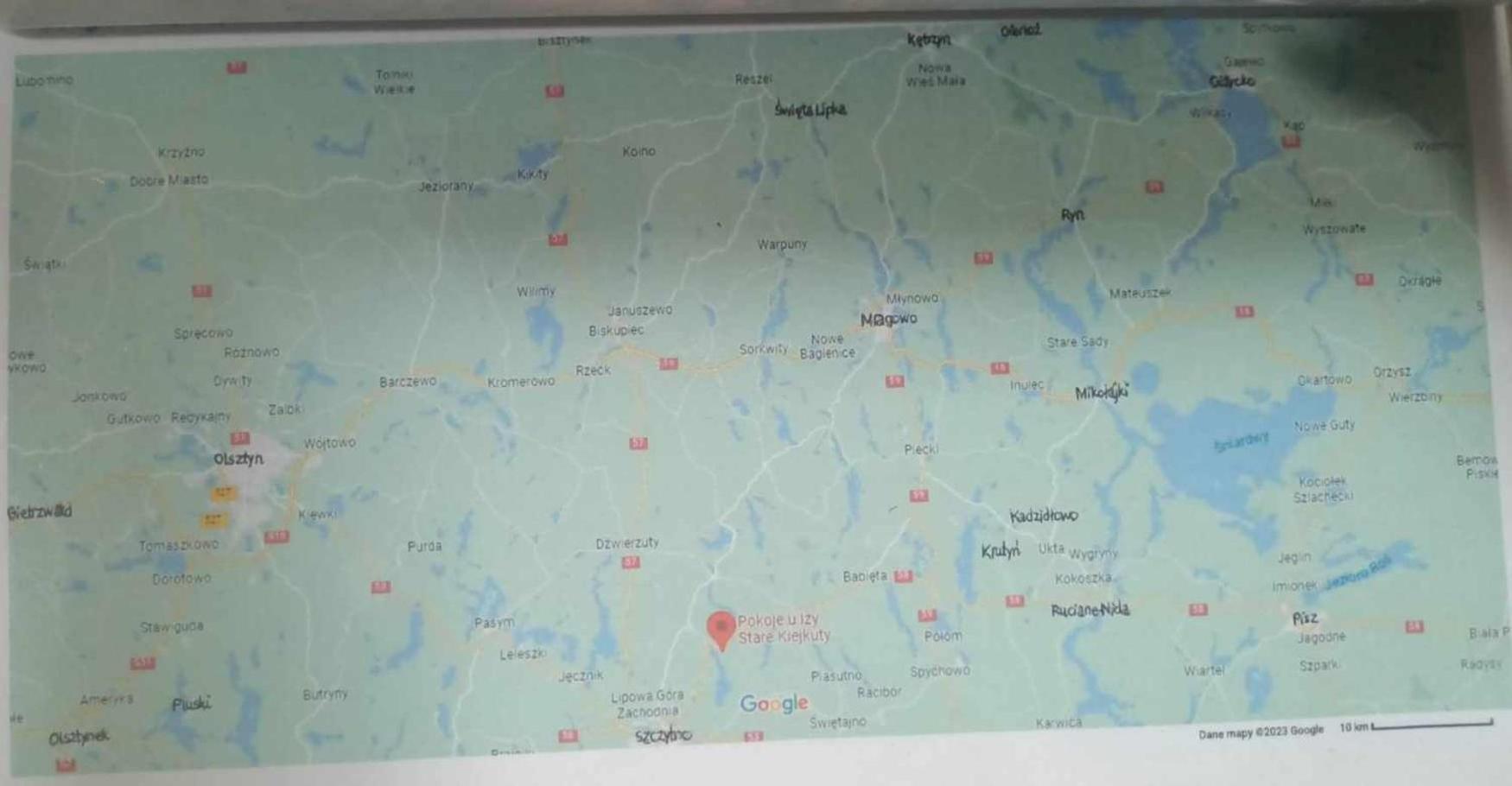 Pokoje U Izy Stare Kiejkuty Szczytno  Exterior foto